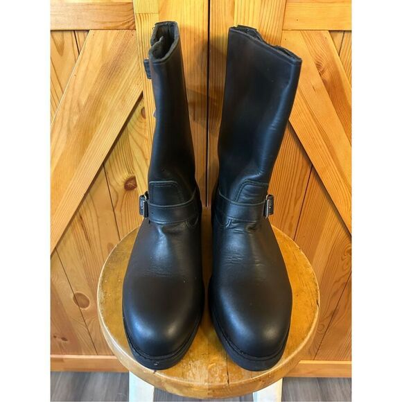 Cruiserworks Black Leather Classic Motorcycle Boots Men's Size 10.5M Read - Picture 2 of 9